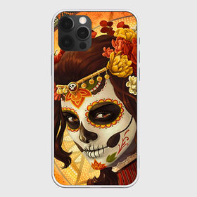 Чехол для iPhone 12 Pro Max с принтом Девушка Сахарный череп в Санкт-Петербурге, Силикон |  | Тематика изображения на принте: halloween | девушка | праздник | сахарный череп | тыква | хэллоуин | череп