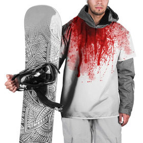 Накидка на куртку 3D с принтом Кровь в Санкт-Петербурге, 100% полиэстер |  | Тематика изображения на принте: halloween | без головы | кровь | праздник | тыква | хэллоуин