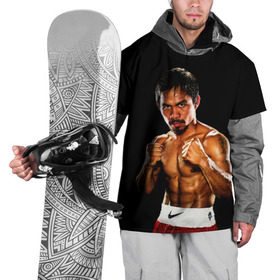Накидка на куртку 3D с принтом Менни Пакьяо в Санкт-Петербурге, 100% полиэстер |  | boxing | manny | pacquiao | бокс | боксер | знаменитость | мэнни | мэнни пакьяо | спорт