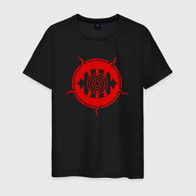 Мужская футболка хлопок с принтом World Trigger в Санкт-Петербурге, 100% хлопок | прямой крой, круглый вырез горловины, длина до линии бедер, слегка спущенное плечо. | world | импульс | символ из аниме 
