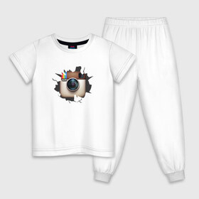 Детская пижама хлопок с принтом Instagram в Санкт-Петербурге, 100% хлопок |  брюки и футболка прямого кроя, без карманов, на брюках мягкая резинка на поясе и по низу штанин
 | инстаграм