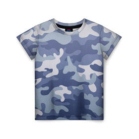 Детская футболка 3D с принтом Камуфляж в Санкт-Петербурге, 100% гипоаллергенный полиэфир | прямой крой, круглый вырез горловины, длина до линии бедер, чуть спущенное плечо, ткань немного тянется | army | military | армия