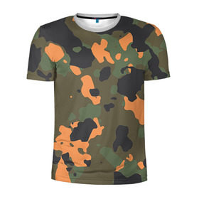 Мужская футболка 3D спортивная с принтом Камуфляж в Санкт-Петербурге, 100% полиэстер с улучшенными характеристиками | приталенный силуэт, круглая горловина, широкие плечи, сужается к линии бедра | army | military | армейские | армия | камуфляж