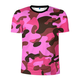 Мужская футболка 3D спортивная с принтом Камуфляж в Санкт-Петербурге, 100% полиэстер с улучшенными характеристиками | приталенный силуэт, круглая горловина, широкие плечи, сужается к линии бедра | army | military | армия
