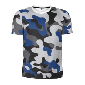 Мужская футболка 3D спортивная с принтом Камуфляж в Санкт-Петербурге, 100% полиэстер с улучшенными характеристиками | приталенный силуэт, круглая горловина, широкие плечи, сужается к линии бедра | army | military | армия