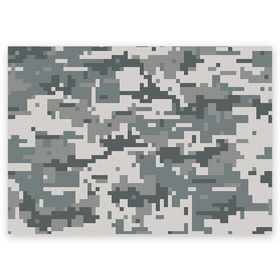 Поздравительная открытка с принтом Камуфляж в Санкт-Петербурге, 100% бумага | плотность бумаги 280 г/м2, матовая, на обратной стороне линовка и место для марки
 | army | military | армейские | армия | камуфляж | комуфляж