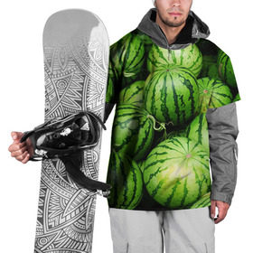 Накидка на куртку 3D с принтом Арбузы в Санкт-Петербурге, 100% полиэстер |  | Тематика изображения на принте: арбуз | еда | фрукт | ягода