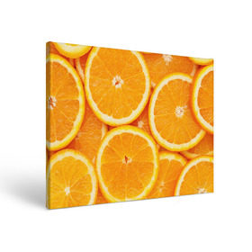 Холст прямоугольный с принтом Апельсин в Санкт-Петербурге, 100% ПВХ |  | апельсин | еда | лимон | фрукт