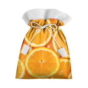 Подарочный 3D мешок с принтом Апельсин в Санкт-Петербурге, 100% полиэстер | Размер: 29*39 см | апельсин | еда | лимон | фрукт
