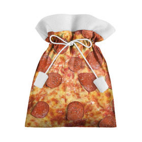 Подарочный 3D мешок с принтом Пицца в Санкт-Петербурге, 100% полиэстер | Размер: 29*39 см | Тематика изображения на принте: pizza | еда | пицца | фастфуд