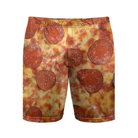 Мужские шорты 3D спортивные с принтом Пицца в Санкт-Петербурге,  |  | pizza | еда | пицца | фастфуд