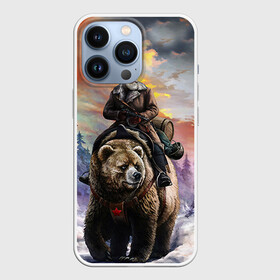 Чехол для iPhone 13 Pro с принтом Медведь в Санкт-Петербурге,  |  | лес | медведь | мишка | патриот | россия | я русский