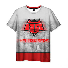 Мужская футболка 3D с принтом Hellraisers в Санкт-Петербурге, 100% полиэфир | прямой крой, круглый вырез горловины, длина до линии бедер | cs | csgo | cybersportteam | hell | hellraisers | ксго | хэлрайзис