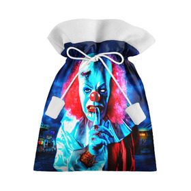 Подарочный 3D мешок с принтом Клоун в Санкт-Петербурге, 100% полиэстер | Размер: 29*39 см | halloween | злодей | злой | клоун | монстр | хэлоуин