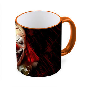 Кружка 3D с принтом Зомби клоун в Санкт-Петербурге, керамика | ёмкость 330 мл | halloween | злодей | злой | клоун | монстр | хэлоуин