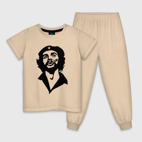 Детская пижама хлопок с принтом Че Гевара в Санкт-Петербурге, 100% хлопок |  брюки и футболка прямого кроя, без карманов, на брюках мягкая резинка на поясе и по низу штанин
 | che | cuba | гевара | куба | латиноамериканский революционер | че | чегевара