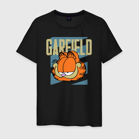 Мужская футболка хлопок с принтом Garfield Radical в Санкт-Петербурге, 100% хлопок | прямой крой, круглый вырез горловины, длина до линии бедер, слегка спущенное плечо. | Тематика изображения на принте: garfield radical гарфилд кот