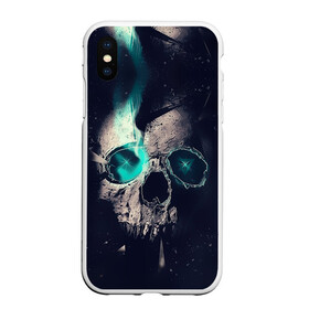 Чехол для iPhone XS Max матовый с принтом Skull eyes в Санкт-Петербурге, Силикон | Область печати: задняя сторона чехла, без боковых панелей | Тематика изображения на принте: skull | skulls | череп | черепа