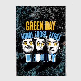 Постер с принтом Green Day в Санкт-Петербурге, 100% бумага
 | бумага, плотность 150 мг. Матовая, но за счет высокого коэффициента гладкости имеет небольшой блеск и дает на свету блики, но в отличии от глянцевой бумаги не покрыта лаком | green day | rock | грин дей | рок