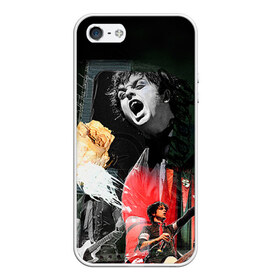 Чехол силиконовый для Телефон Apple iPhone 5/5S с принтом Green Day в Санкт-Петербурге, Силикон | Область печати: задняя сторона чехла, без боковых панелей | green day | rock | грин дей | рок