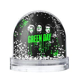 Снежный шар с принтом Green Day в Санкт-Петербурге, Пластик | Изображение внутри шара печатается на глянцевой фотобумаге с двух сторон | green day | rock | грин дей | рок