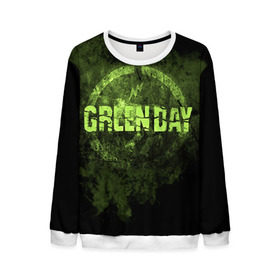 Мужской свитшот 3D с принтом Green Day в Санкт-Петербурге, 100% полиэстер с мягким внутренним слоем | круглый вырез горловины, мягкая резинка на манжетах и поясе, свободная посадка по фигуре | green day | rock | грин дей | рок