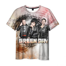 Мужская футболка 3D с принтом Green Day в Санкт-Петербурге, 100% полиэфир | прямой крой, круглый вырез горловины, длина до линии бедер | green day | rock | грин дей | рок