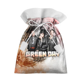 Подарочный 3D мешок с принтом Green Day в Санкт-Петербурге, 100% полиэстер | Размер: 29*39 см | green day | rock | грин дей | рок