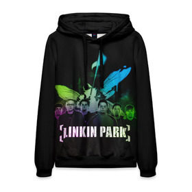 Мужская толстовка 3D с принтом Linkin Park в Санкт-Петербурге, 100% полиэстер | двухслойный капюшон со шнурком для регулировки, мягкие манжеты на рукавах и по низу толстовки, спереди карман-кенгуру с мягким внутренним слоем. | linkin park | rock | линкин парк | рок