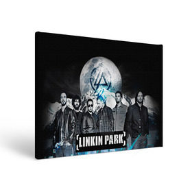 Холст прямоугольный с принтом Linkin Park в Санкт-Петербурге, 100% ПВХ |  | linkin park | rock | линкин парк | рок
