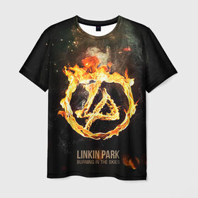Мужская футболка 3D с принтом Linkin Park в Санкт-Петербурге, 100% полиэфир | прямой крой, круглый вырез горловины, длина до линии бедер | Тематика изображения на принте: linkin park | rock | линкин парк | рок