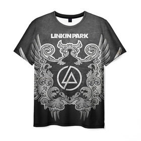 Мужская футболка 3D с принтом Linkin Park в Санкт-Петербурге, 100% полиэфир | прямой крой, круглый вырез горловины, длина до линии бедер | linkin park | rock | линкин парк | рок