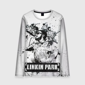 Мужской лонгслив 3D с принтом Linkin Park в Санкт-Петербурге, 100% полиэстер | длинные рукава, круглый вырез горловины, полуприлегающий силуэт | linkin park | rock | линкин парк | рок