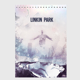 Скетчбук с принтом Linkin Park в Санкт-Петербурге, 100% бумага
 | 48 листов, плотность листов — 100 г/м2, плотность картонной обложки — 250 г/м2. Листы скреплены сверху удобной пружинной спиралью | linkin park | rock | линкин парк | рок