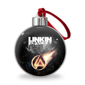 Ёлочный шар с принтом Linkin Park в Санкт-Петербурге, Пластик | Диаметр: 77 мм | linkin park | rock | линкин парк | рок