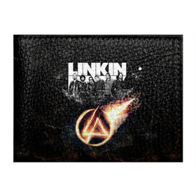 Обложка для студенческого билета с принтом Linkin Park в Санкт-Петербурге, натуральная кожа | Размер: 11*8 см; Печать на всей внешней стороне | Тематика изображения на принте: linkin park | rock | линкин парк | рок