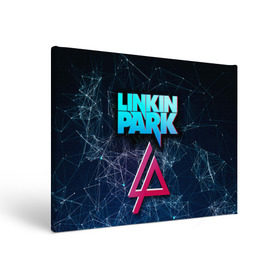Холст прямоугольный с принтом Linkin Park в Санкт-Петербурге, 100% ПВХ |  | linkin park | rock | линкин парк | рок