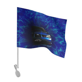 Флаг для автомобиля с принтом Subaru в Санкт-Петербурге, 100% полиэстер | Размер: 30*21 см | impreza | jdm | sti | subaru | wrx