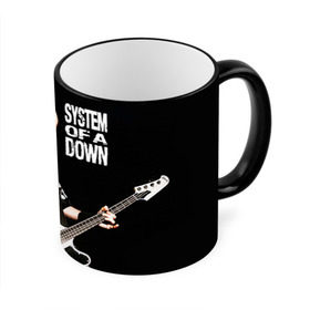 Кружка 3D с принтом System of a Down в Санкт-Петербурге, керамика | ёмкость 330 мл | hard rock | metal | rock | serj | system of a down | tankian | метал | рок | систем | танкян | хардрок