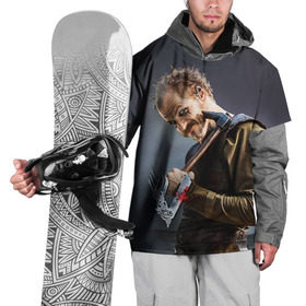 Накидка на куртку 3D с принтом Флоки в Санкт-Петербурге, 100% полиэстер |  | Тематика изображения на принте: vikings | вальхалла | викинги | рагнар лодброк | сериалы | флоки