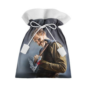Подарочный 3D мешок с принтом Флоки в Санкт-Петербурге, 100% полиэстер | Размер: 29*39 см | Тематика изображения на принте: vikings | вальхалла | викинги | рагнар лодброк | сериалы | флоки