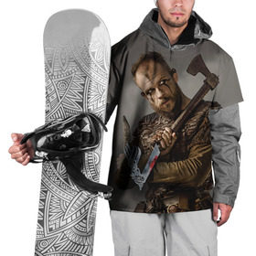 Накидка на куртку 3D с принтом Флоки в Санкт-Петербурге, 100% полиэстер |  | Тематика изображения на принте: vikings | вальхалла | викинги | рагнар лодброк | сериалы | флоки
