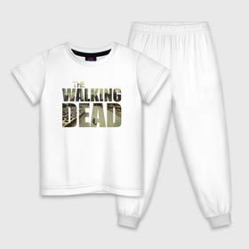 Детская пижама хлопок с принтом The Walking Dead в Санкт-Петербурге, 100% хлопок |  брюки и футболка прямого кроя, без карманов, на брюках мягкая резинка на поясе и по низу штанин
 | зомби