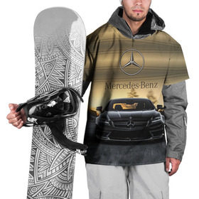 Накидка на куртку 3D с принтом Mercedes в Санкт-Петербурге, 100% полиэстер |  | Тематика изображения на принте: amg | benz | mercedes | бенс | бенц | мерседес