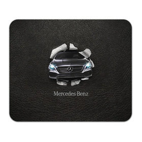 Коврик прямоугольный с принтом Mercedes в Санкт-Петербурге, натуральный каучук | размер 230 х 185 мм; запечатка лицевой стороны | amg | benz | mercedes | бенс | бенц | кожа | мерседес