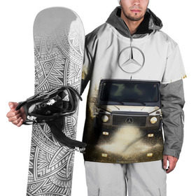 Накидка на куртку 3D с принтом Mercedes в Санкт-Петербурге, 100% полиэстер |  | Тематика изображения на принте: amg | benz | gelentvagen | mercedes | бенс | бенц | гелентваген | гелик | мерседес