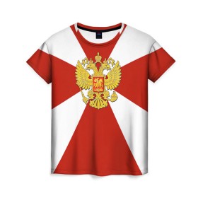 Женская футболка 3D с принтом Внутренние войска в Санкт-Петербурге, 100% полиэфир ( синтетическое хлопкоподобное полотно) | прямой крой, круглый вырез горловины, длина до линии бедер | армия | вв | вовчики | войска | мвд | милиция | силовые структуры