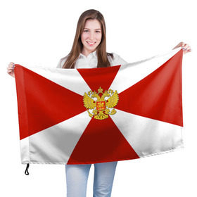 Флаг 3D с принтом Внутренние войска в Санкт-Петербурге, 100% полиэстер | плотность ткани — 95 г/м2, размер — 67 х 109 см. Принт наносится с одной стороны | армия | вв | вовчики | войска | мвд | милиция | силовые структуры