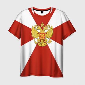 Мужская футболка 3D с принтом Внутренние войска в Санкт-Петербурге, 100% полиэфир | прямой крой, круглый вырез горловины, длина до линии бедер | Тематика изображения на принте: армия | вв | вовчики | войска | мвд | милиция | силовые структуры