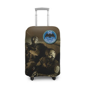 Чехол для чемодана 3D с принтом Военная разведка в Санкт-Петербурге, 86% полиэфир, 14% спандекс | двустороннее нанесение принта, прорези для ручек и колес | разведка